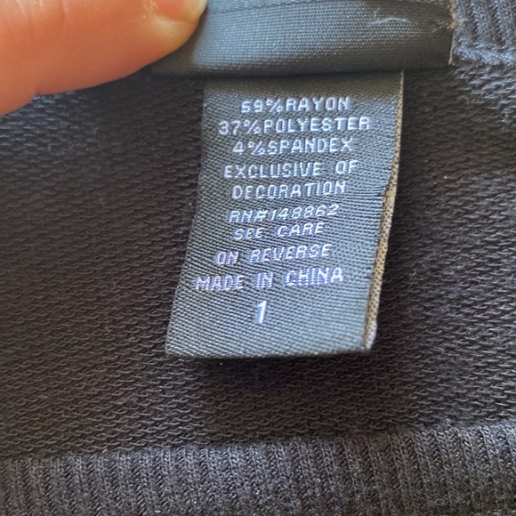 Torrid criss cross caged front crew neck sweater in black size 1X - Picture 9 of 12